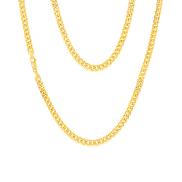 9ct Yellow Gold 140 Gauge Light Miami 50cm Chain