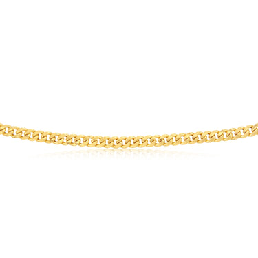 9ct Yellow Gold 140 Gauge Light Miami 50cm Chain
