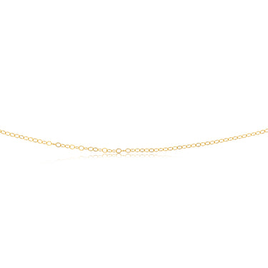 9ct Yellow Gold Silverfilled Fine 40+5cm Chain
