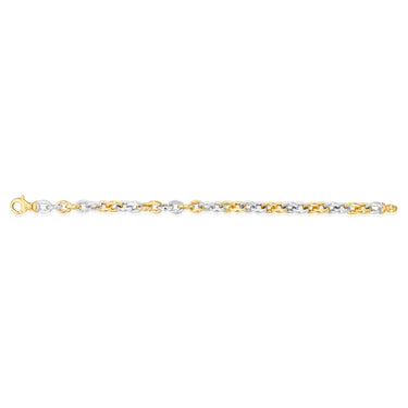 9ct Silverfilled Two Tone Infinity Bracelet