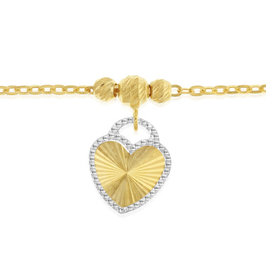 9ct Silverfilled Heart Bracelet