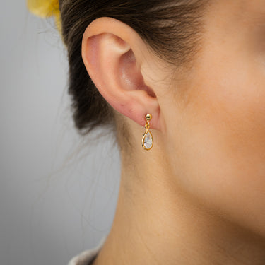 9ct Silverfilled Teardrop Stud Earrings