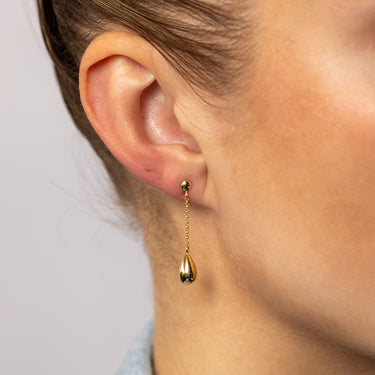 9ct Silverfilled Pear Shaped Drop Earrings