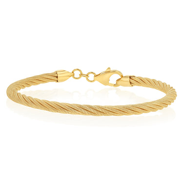 9ct White Gold Silverfilled Rope Bracelet