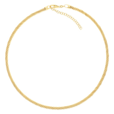 9ct Yellow Gold Silverfilled Rope Chain Necklace