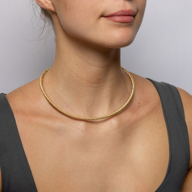 9ct Yellow Gold Silverfilled Rope Chain Necklace