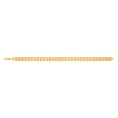 9ct Yellow Gold Silverfilled Mesh 100 Gauge 19cm Bracelet
