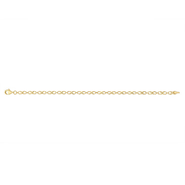 9ct Yellow Gold Silver-filled Fancy 19cm Bracelet