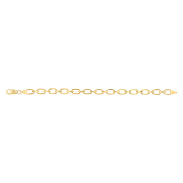 9ct Yellow Gold Copperfilled Oval Link 19cm Bracelet