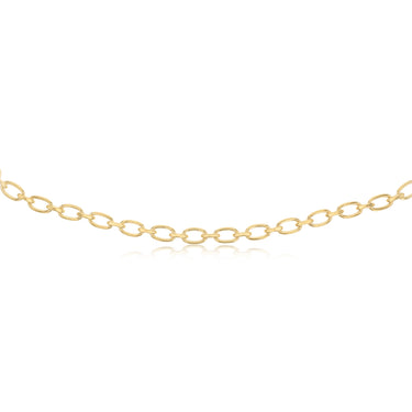 9ct Yellow Gold Copper Filled Oval Link 45cm Chain