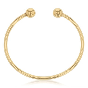9ct Yellow Gold Silverfilled Torque Bangle