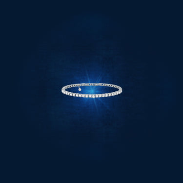 Chiara Ferragni Diamond Heart XL Stone Tennis Bracelet