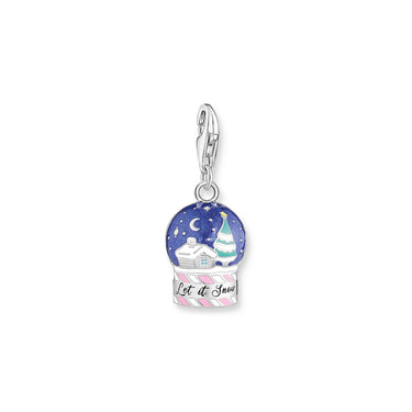 THOMAS SABO Silver Blackened Snowball Charm