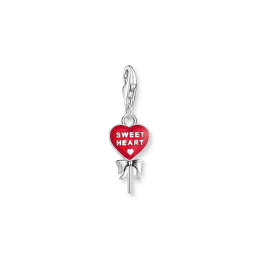 THOMAS SABO Charm Pendant Red Lollipop-Heart Silver