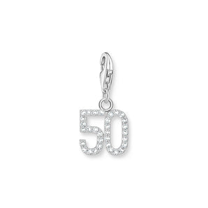 THOMAS SABO Charm Pendant Number "50" Silver