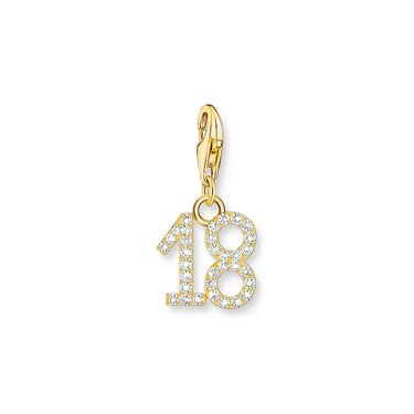 THOMAS SABO Charm Pendant Number "18" Gold