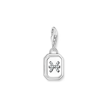 THOMAS SABO Charm Pendant Pisces Zodiac Sign Silver