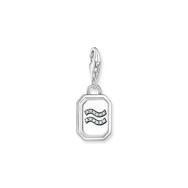 THOMAS SABO Charm Pendant Aquarius Zodiac Sign Silver