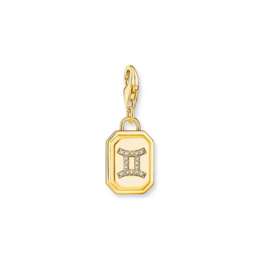 THOMAS SABO Charm Pendant Gemini Zodiac Sign Gold