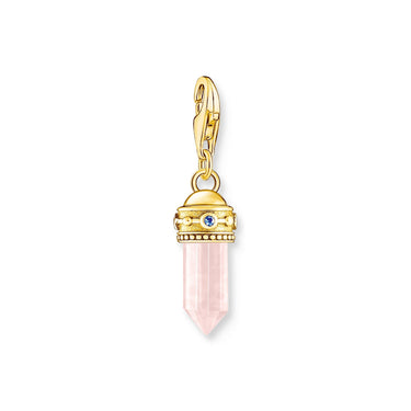 THOMAS SABO Charm Pendant Rose Quartz Gold