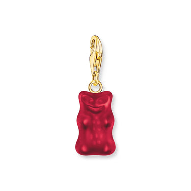 THOMAS SABO Charm pendant goldbears in red