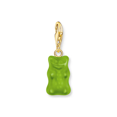 THOMAS SABO Charm pendant goldbears in green