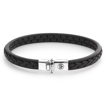 Rebel and Rose Single Stranded Black Bracelet