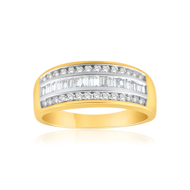9ct Yellow Gold Diamond Lovely Ring