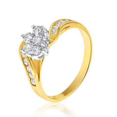 9ct Yellow Gold 1/2 Carat Diamond Enticing Ring