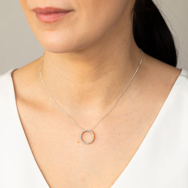 9ct Yellow Gold 1/4 Carat Circle Of Life Diamond Pendant