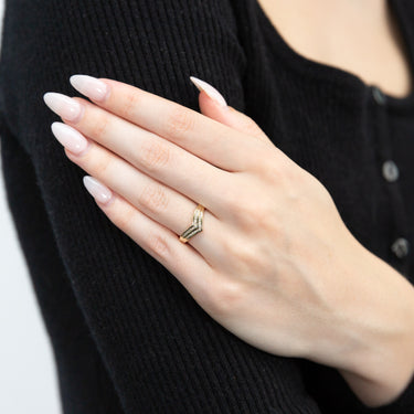 9ct Yellow Gold Classic Diamond Ring