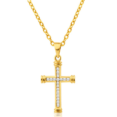 9ct Alluring Yellow Gold Diamond Pendant