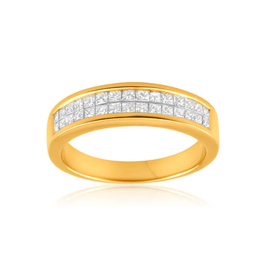 18ct Yellow Gold 'Yasmine' Ring With 0.75 Carats Of Diamonds