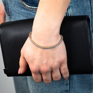 1 Carat Diamond Tennis Bracelet in 9ct Yellow Gold