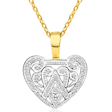 9ct Yellow Gold Delightful Diamond Pendant