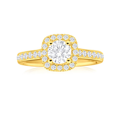1 Carat Diamond Ring in 18ct Yellow Gold