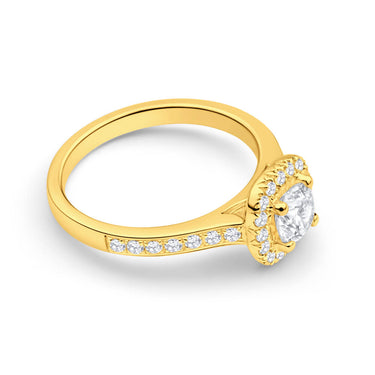 1 Carat Diamond Ring in 18ct Yellow Gold