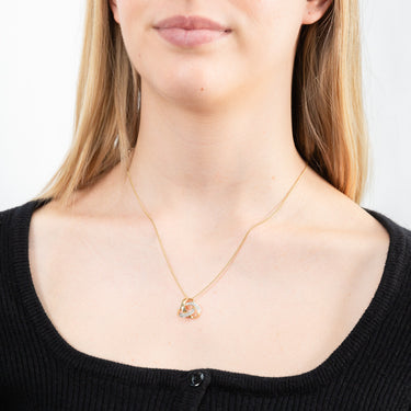9ct Yellow Gold Classic Diamond Pendant