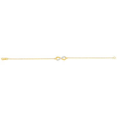 9ct Dazzling Yellow Gold Diamond Fancy Bracelet