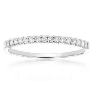 18ct White Gold 'Eden' Ring With 0.15 Carats Of Diamonds