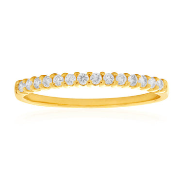 18ct Yellow Gold Ring With 0.15 Carats Of Diamonds