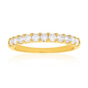 18ct Yellow Gold Ring With 3/8 Carats Of Diamonds