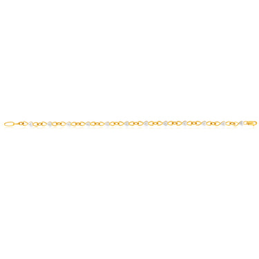 9ct Yellow Gold 5 Points Diamond Bracelet