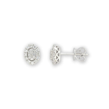 9ct White Gold Stud Earrings 0.30 Carat Brilliant Cut Diamonds