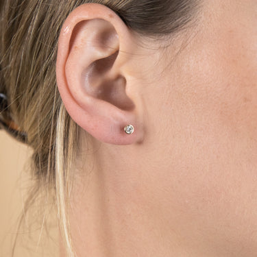 9ct Yellow Gold 1/5 Carat Diamond Stud Earrings