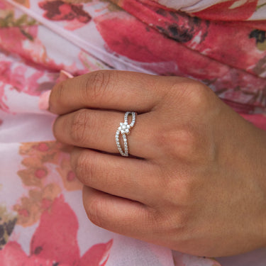 Luminesce Lab Grown 9ct Yellow Gold 0.40 Carat Diamond Ring with 41 Diamonds