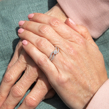 Luminesce Lab Grown 9ct Yellow Gold 0.40 Carat Diamond Ring with 41 Diamonds