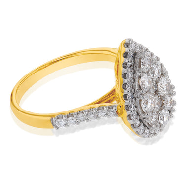 9ct Yellow Gold 2 Carat Luminesce Laboratory Grown Diamond Ring