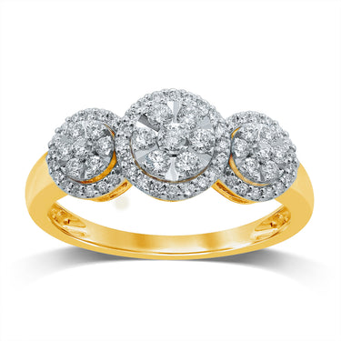 9ct Yellow Gold 0.45 Carat Luminesce Laboratory Grown Diamond Ring