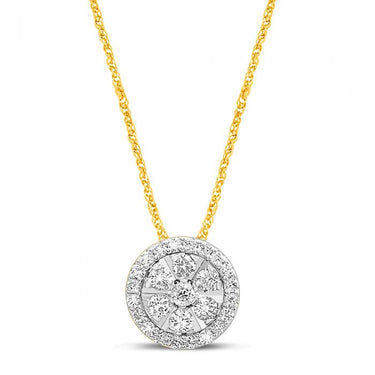 9ct Yellow Gold 1/5 Carat Luminesce Laboratory Grown Diamond Pendant